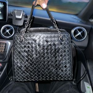Bottega Veneta Nappa Intrecciato Double Micro Shoulder Bag